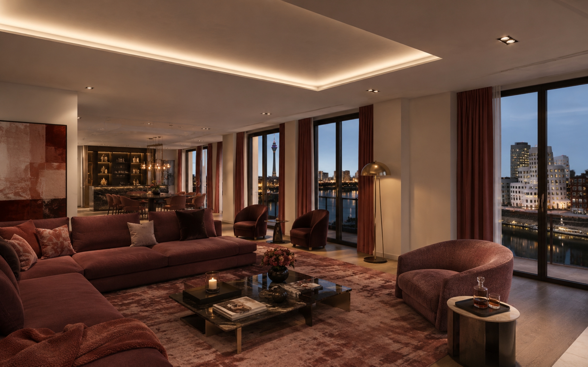 Visualisierung Penthouse Medienhafen Düsseldorf